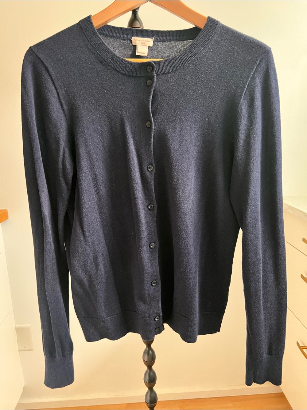 J. Crew Navy Crewneck Button Cardigan
